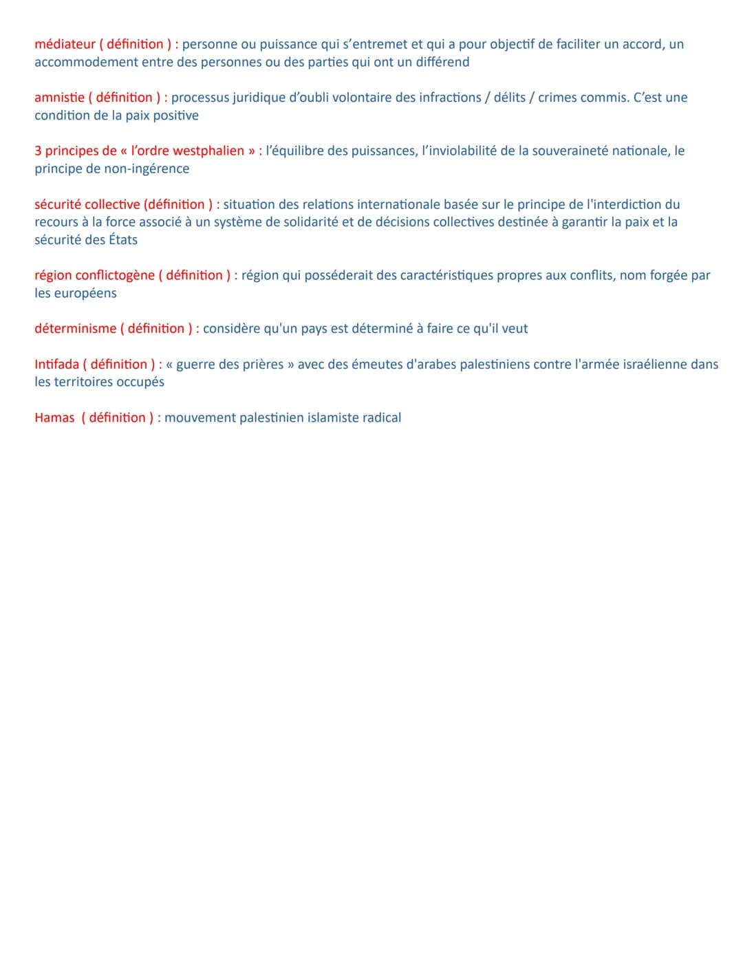 PAIX
paix positive paix négative
concepts définis par
Johan GALTUNG
arrêt des
combats et
les raisons
du conflit
sont réglées
fin 2GM
(paix f