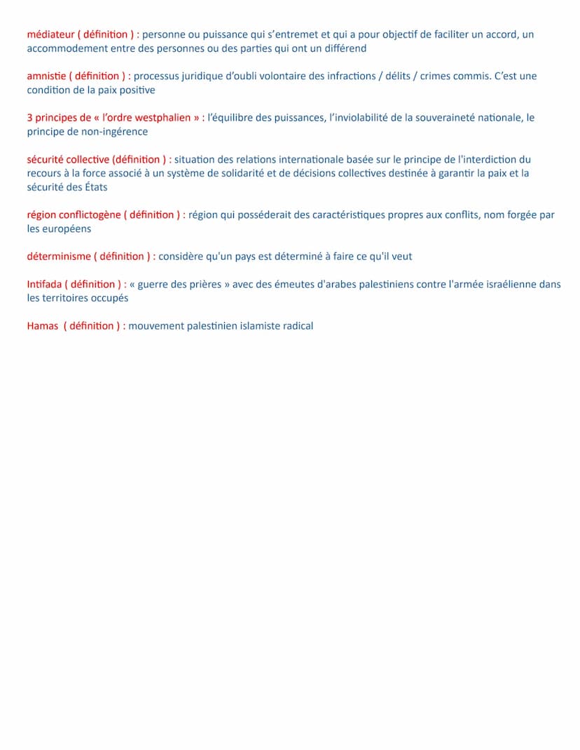 PAIX
paix positive paix négative
concepts définis par
Johan GALTUNG
arrêt des
combats et
les raisons
du conflit
sont réglées
fin 2GM
(paix f