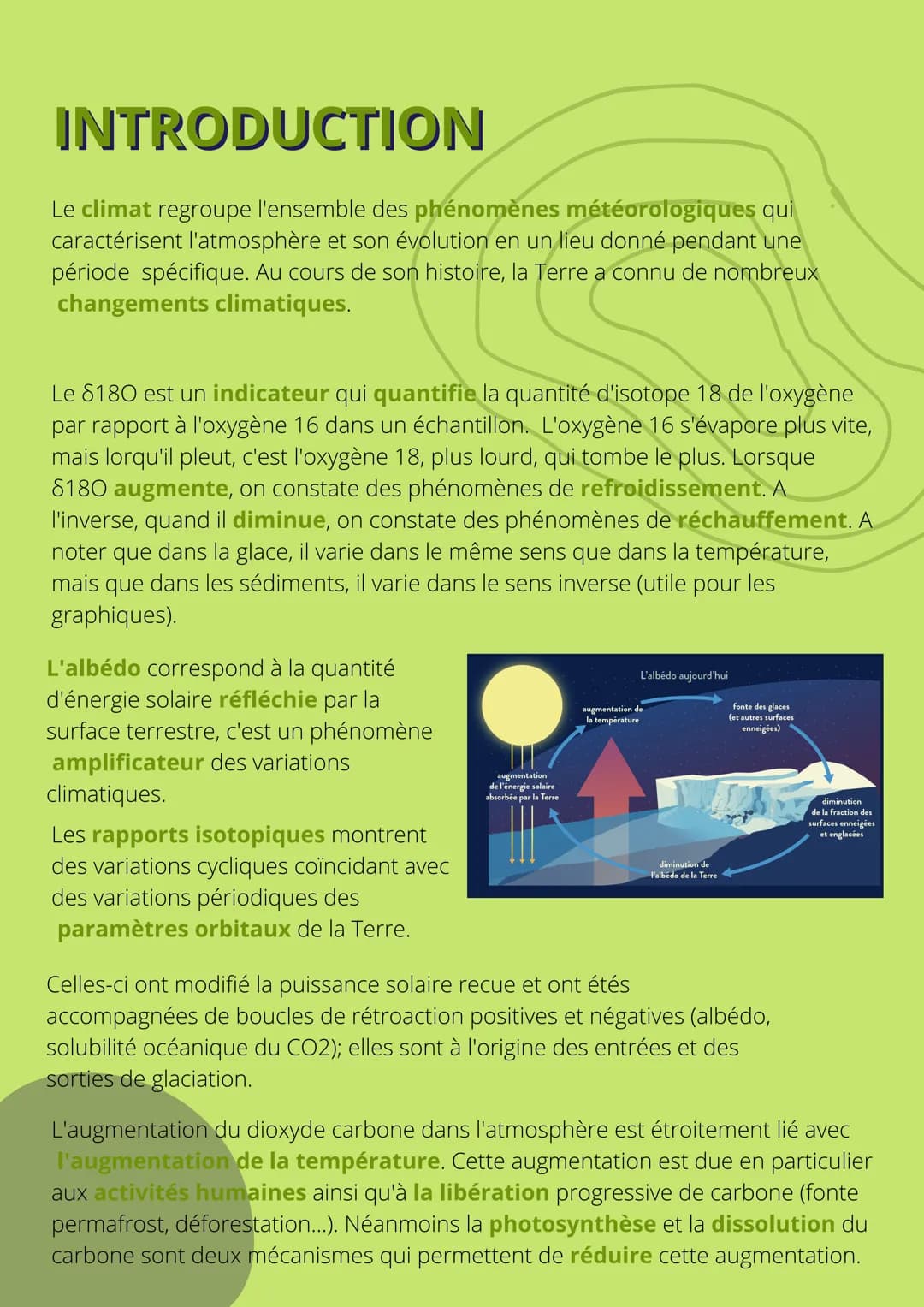 THEME 3:
ENJEUX
PLANETAIRES ET
CONTEMPORAINS
CHAPITRE 1: LES CLIMATS A L'ECHELLE
DES TEMPS GÉOLOGIQUES INTRODUCTION
Le climat regroupe l'ens