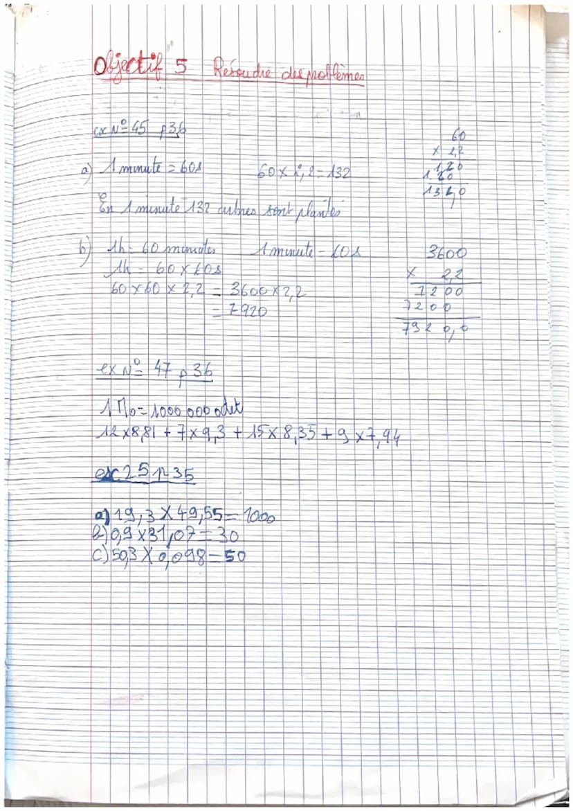 Chapitre 8
Je fais le point 4 et 5 p 26
OBJECTIF 1: CONNAITRE LE VOCABULAIRE
Définition: La multiplication est l'opération qui permet de cal