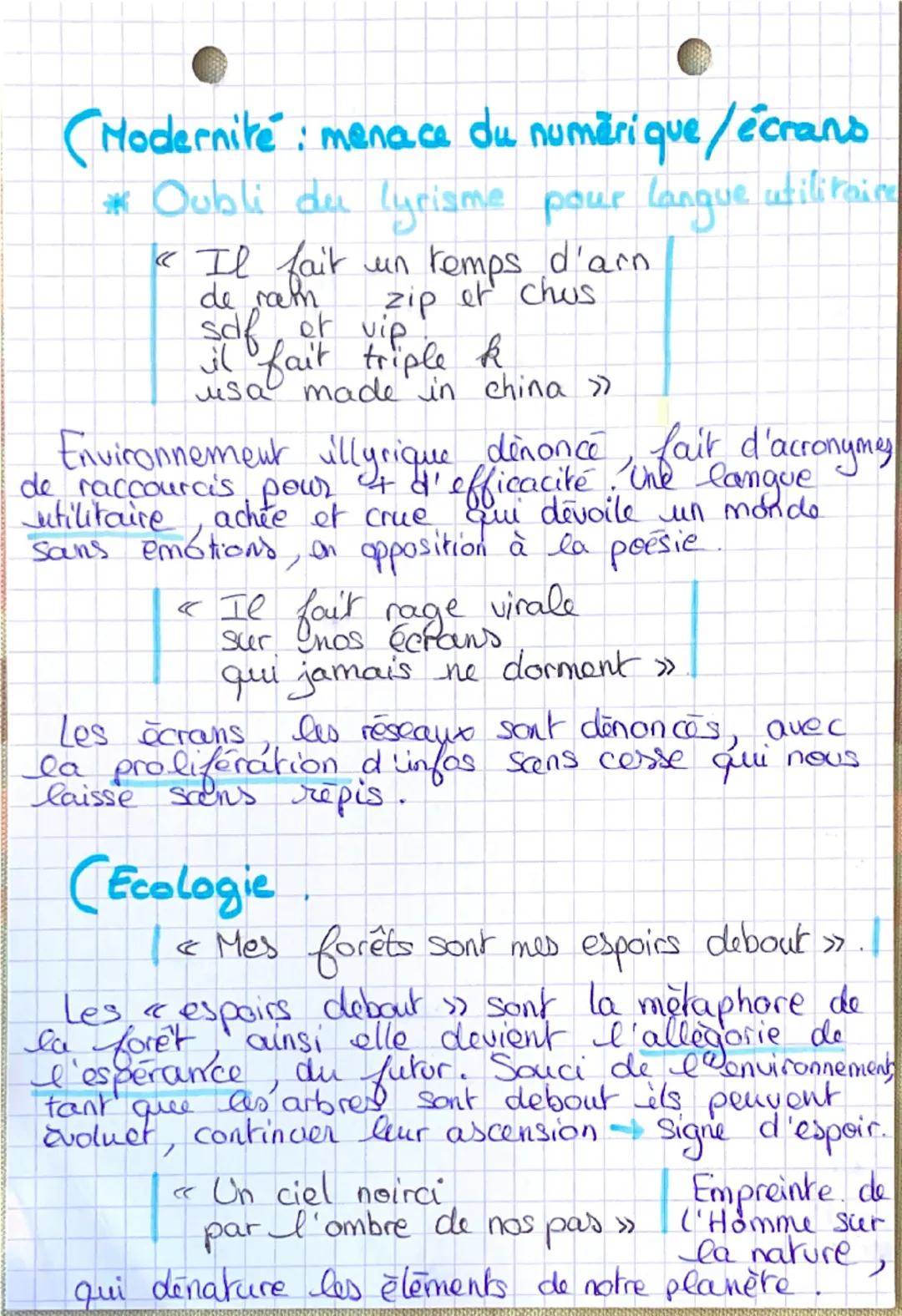 Citations:
Mes forêts:
(Nature : Lieu paradoxal.
* Beauté
← de biais
la beauté vient
chasser l'obscurité >>
* Nature hostile, angoissante
← 