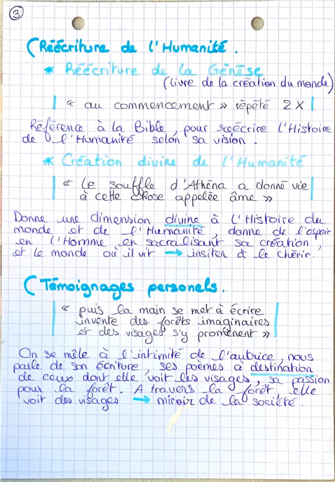 Citations:
Mes forêts:
(Nature : Lieu paradoxal.
* Beauté
← de biais
la beauté vient
chasser l'obscurité >>
* Nature hostile, angoissante
← 
