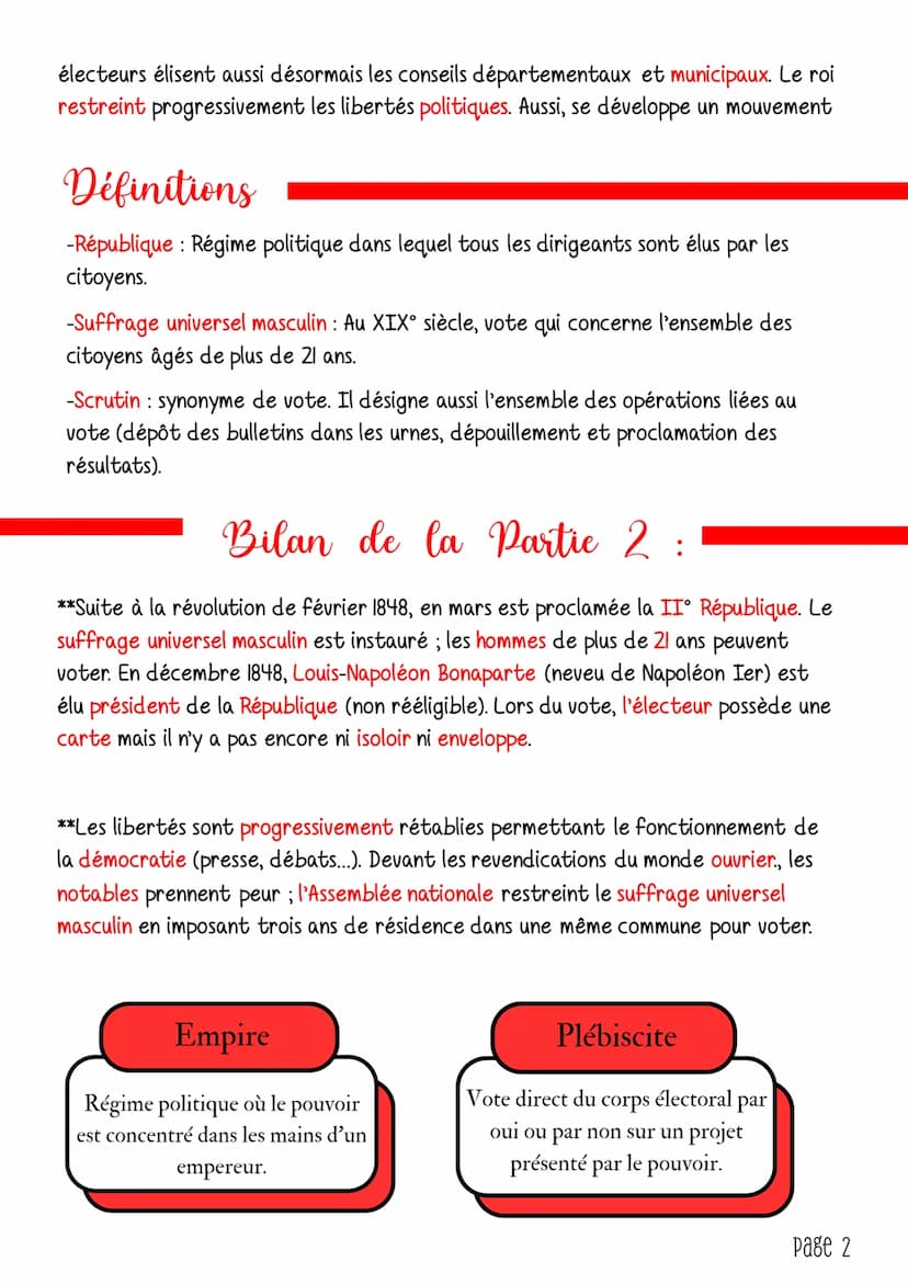 Introduction
Histoire
Les Français et le vote en
France de 1815 à 1870.
-Vote: Action de donner son avis, oralement ou par écrit. C'est un s