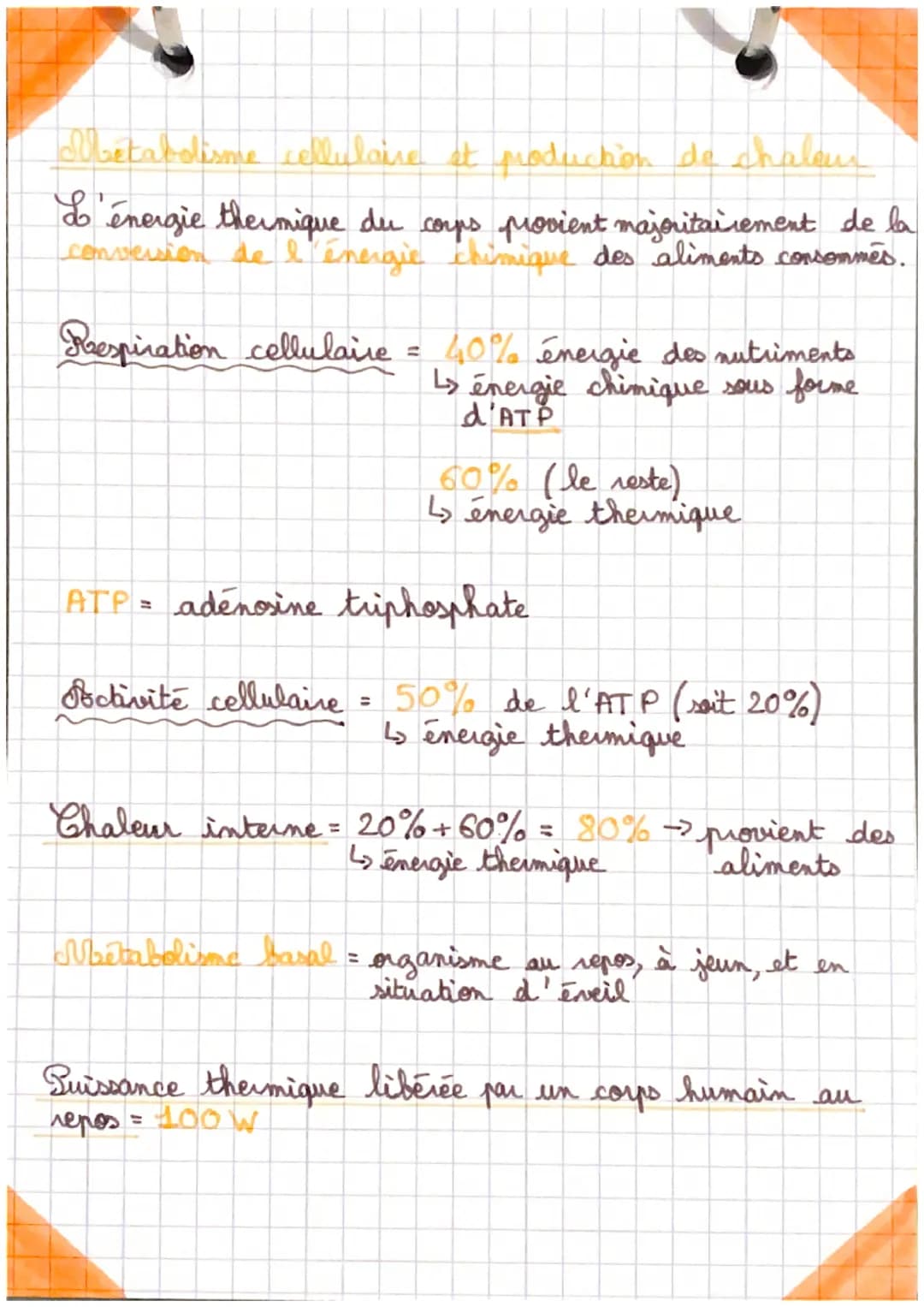 ●
enseignement
O scientifique
The bilan thermique du corps humain (1)
●
le milie
Les échanges thermiques entre l'organisare at
Les échanges 