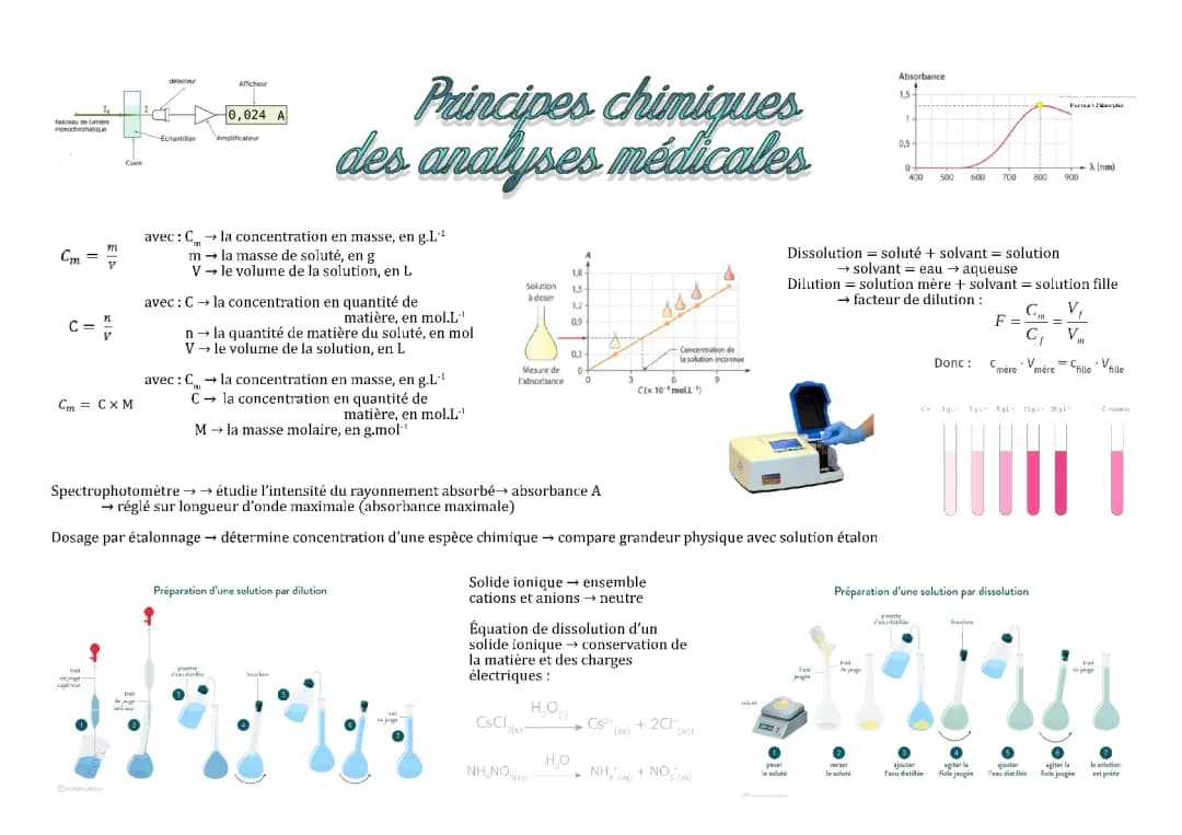 Fiche ST2S Physique-Chimie : Principe des analyses médicales 