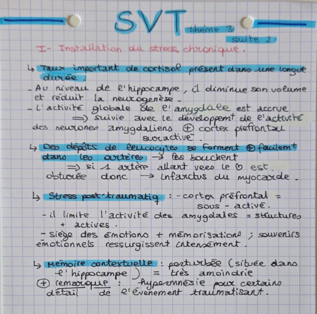 --- OCR Start ---
Comportement
integree
SVT theine 3
et stress vers une vision
de el organisme.
Quand poler de stress.
Perturbation de l'env