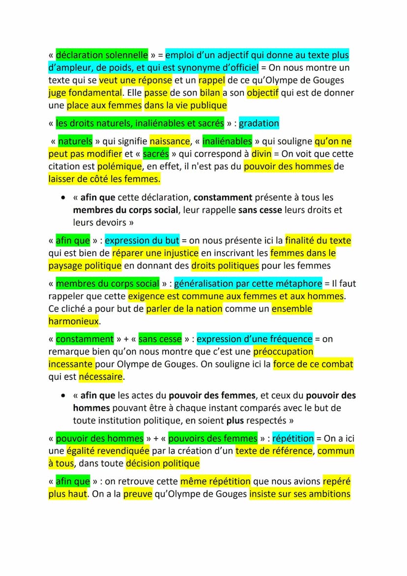 TEXTE 1 : Préambule DDFC
INTRODUCTION :
La DDFC est un texte écrit par Olympe de Gouges qui a été publié en 1791.
Olympe de Gouge est une fe