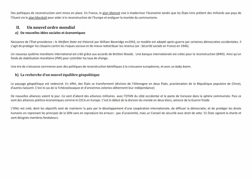 Alors que, le 8 mai 1945 en Europe et le 2 septembre 1945 en Asie, s'achève le conflit le plus meurtrier de l'histoire, qui a frappé profond