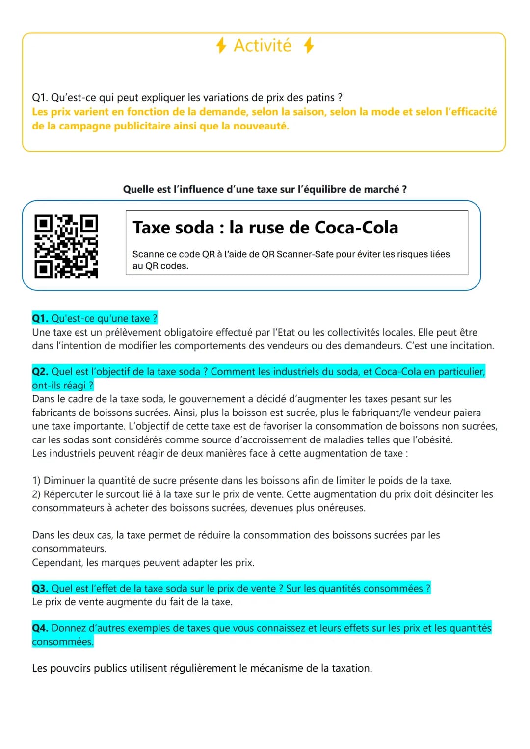 Comment se forment les prix dans le marché ?
Objectifs d'apprentissage :
Savoir illustrer la notion de marché par des exemples.
Comprendre q