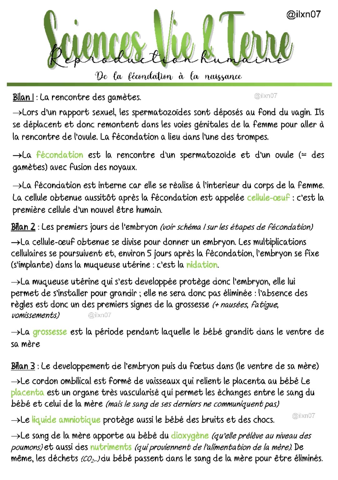 La reproduction humaine : tout ce que tu dois savoir en SVT 3ème et 4ème