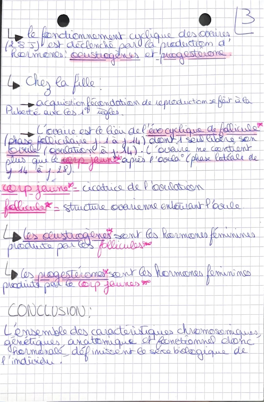SUT
a
# Chapitre De la
eclendati om à la
puberte

## 1- la demenciation des genades.

$
\rightarrow 7^{e} semaine de développement.
$

$
\ri