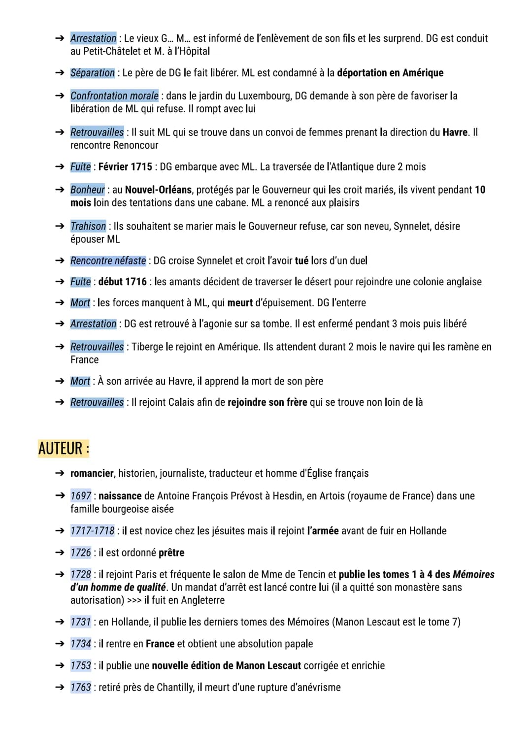 Manon Lescaut
PRÉSENTATION :
→ Nom complet : Histoire du chevalier des Grieux et de Manon Lescaut
→ Auteur : L'abbé Prévost (Antoine-Françoi
