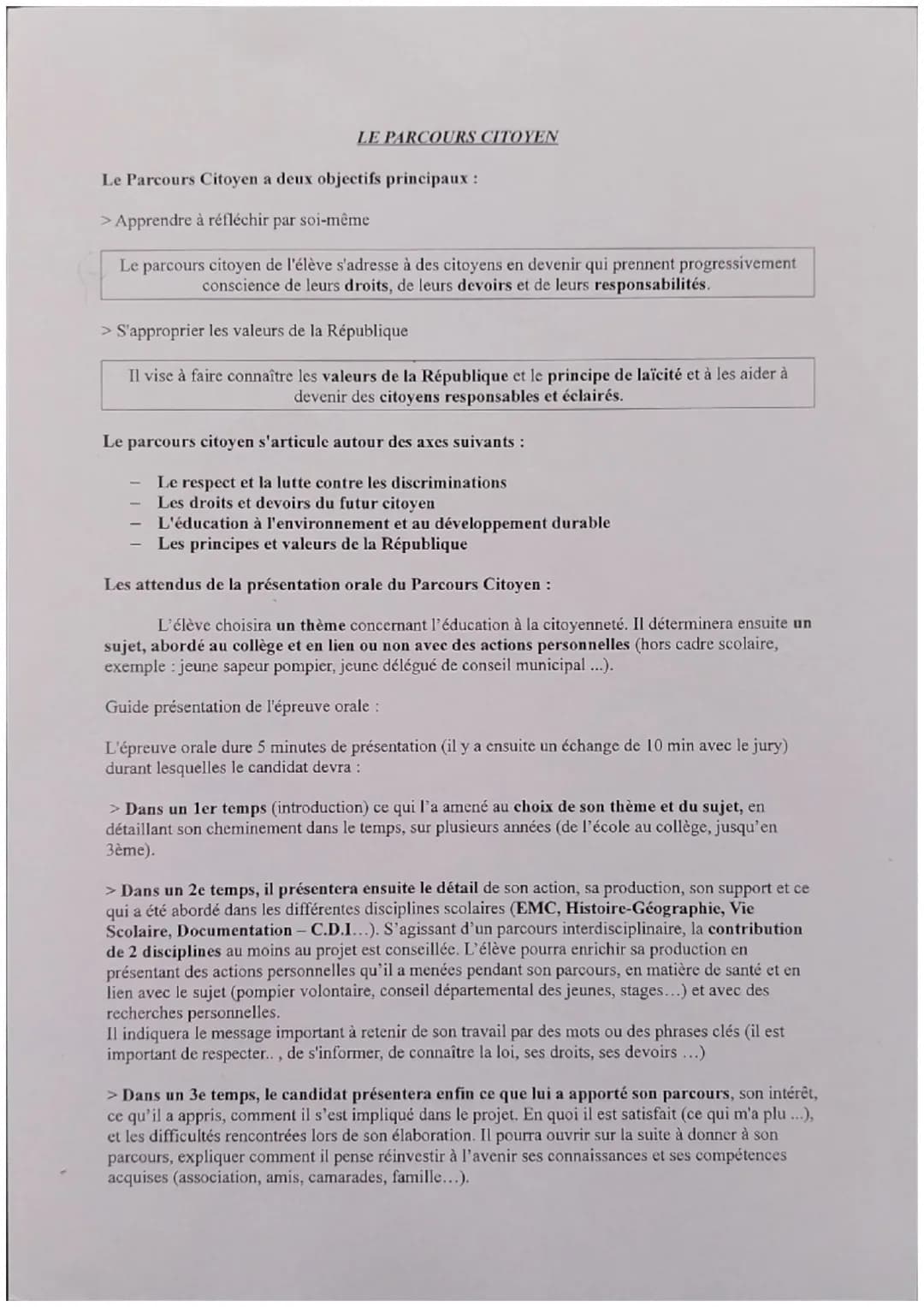 Conseils pour l'épreuve orale du DNB (100 points)
PARCOURS CULTUREL
L'art et L'hommage.
Il faut une présentation organisée en plusieurs part