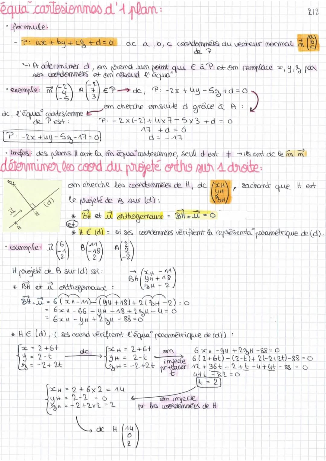 maths
CH7
rappels:
• formules:
→
(XB-XA)
AB YB-YA
3B-3A/
produit scalaire:
•Du point de we géométrique:
• Avec les coordommées :
-R. F
xx².
