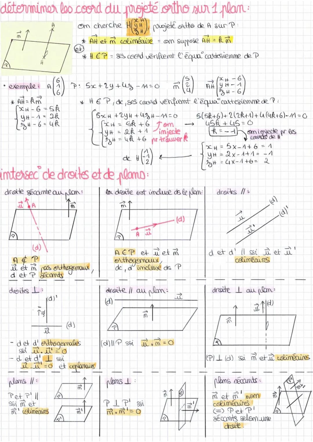 maths
CH7
rappels:
• formules:
→
(XB-XA)
AB YB-YA
3B-3A/
produit scalaire:
•Du point de we géométrique:
• Avec les coordommées :
-R. F
xx².
