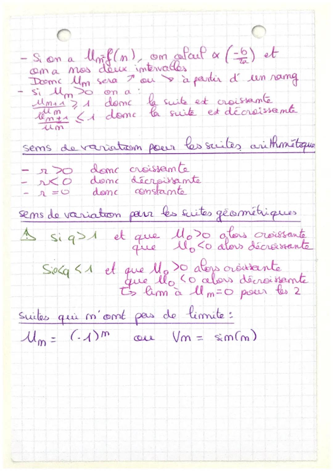 # Les Suites (tout)

Les suites numériques:
- defimie seer $N$
- représentée par um nuage de points.
- $(U_m)$

Les Suites arithmétiques:

$