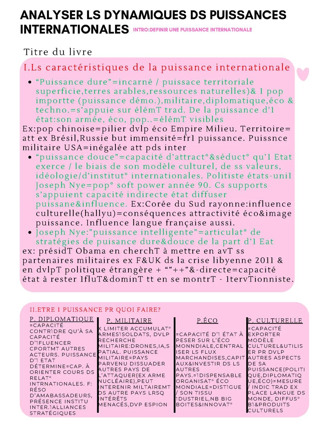 Analyser les dynamiques des puissances internationales