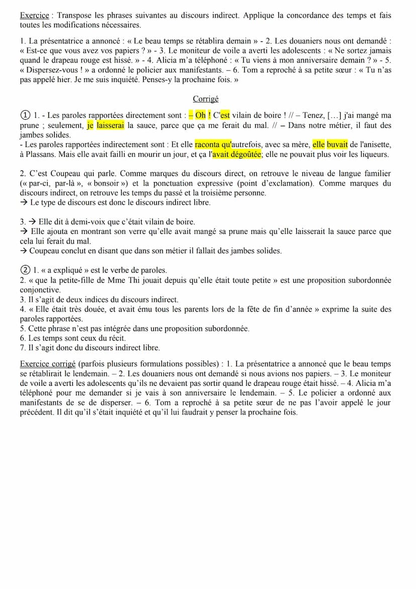 Français 3 Réviser le brevet 2017
Fiche révision brevet: Grammaire → Les types de discours / Les paroles rapportées*
*annexe de la fiche n°1