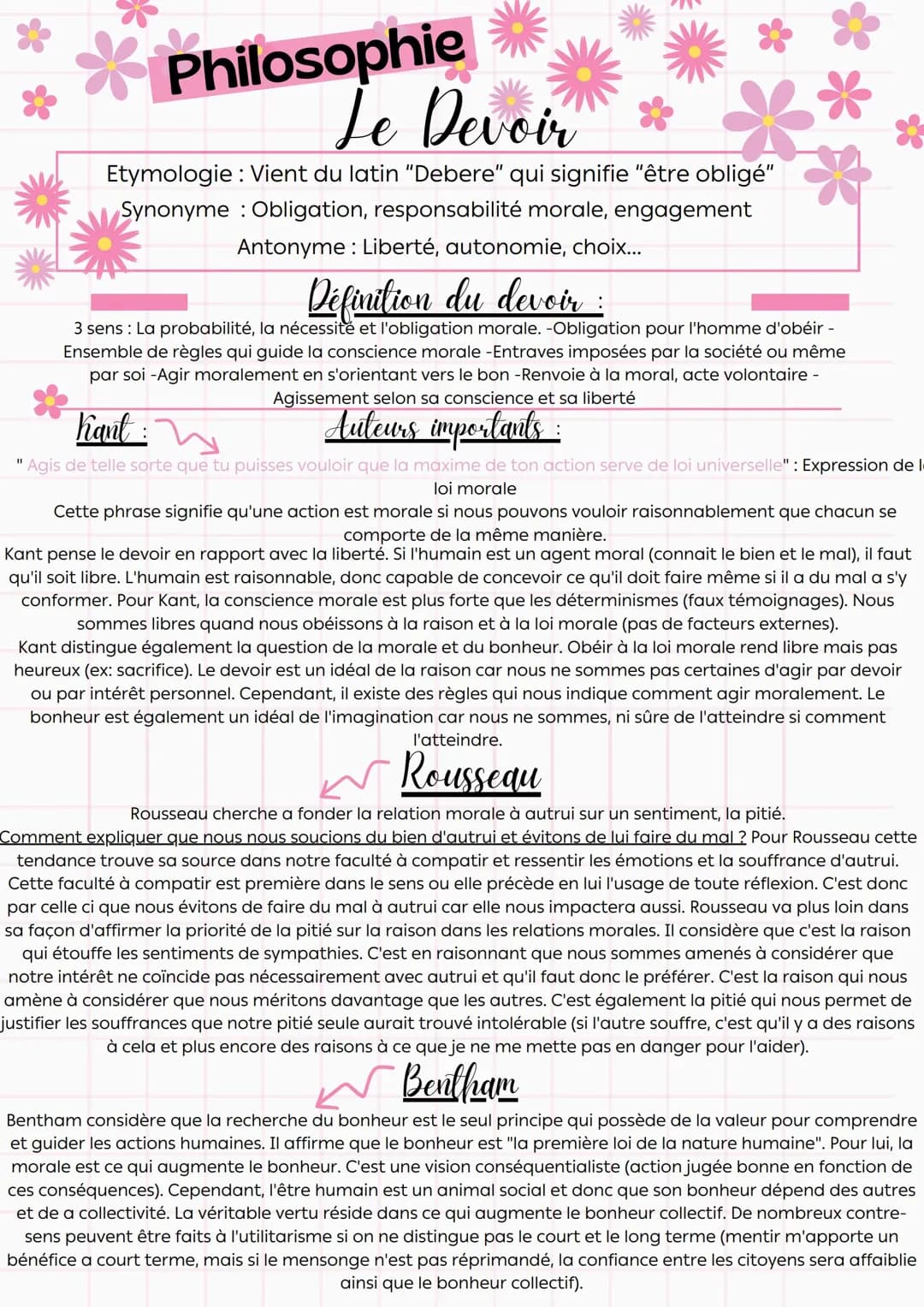 Philo - Le devoir