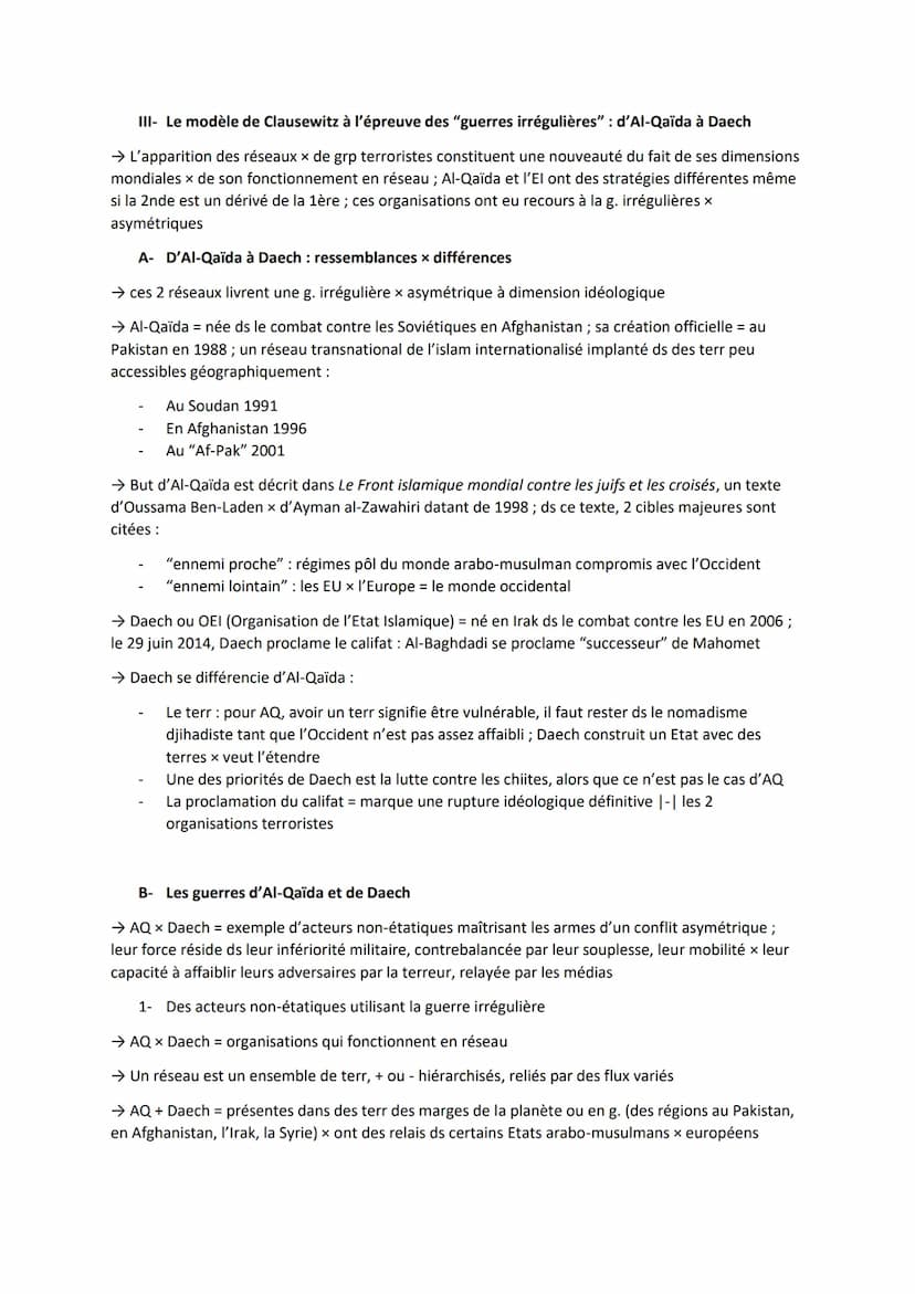 Thème 2 - Faire la guerre, faire la paix
AXE 1 - La dimension politique de la guerre : des conflits interétatiques aux enjeux transnationaux