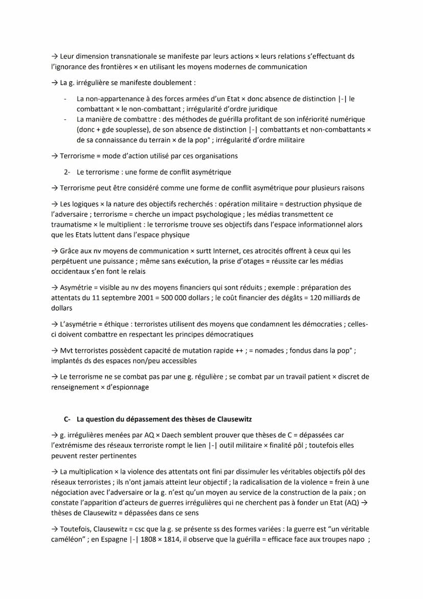 Thème 2 - Faire la guerre, faire la paix
AXE 1 - La dimension politique de la guerre : des conflits interétatiques aux enjeux transnationaux
