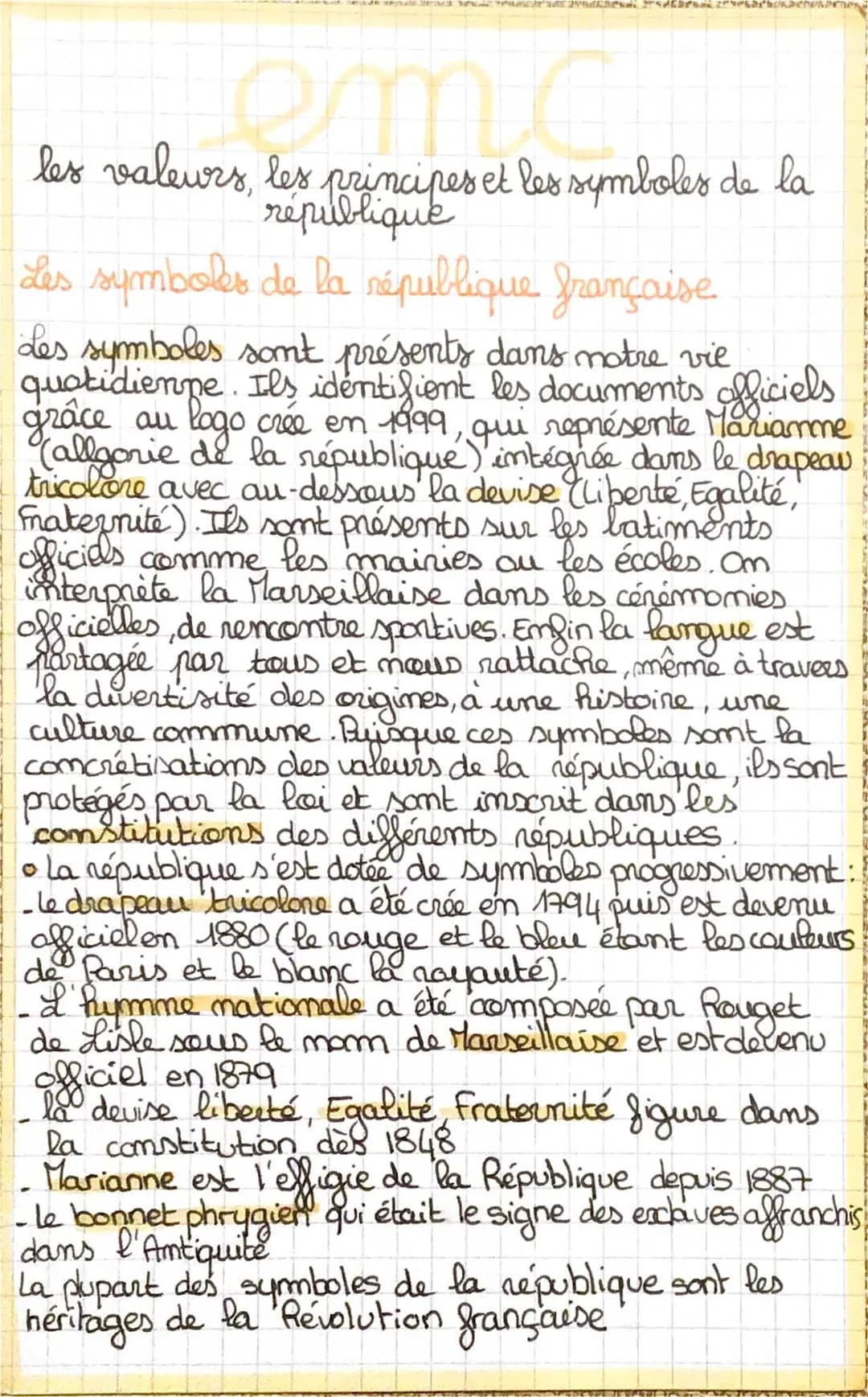 Les Symboles, Valeurs et Principes de la République Française Expliqués