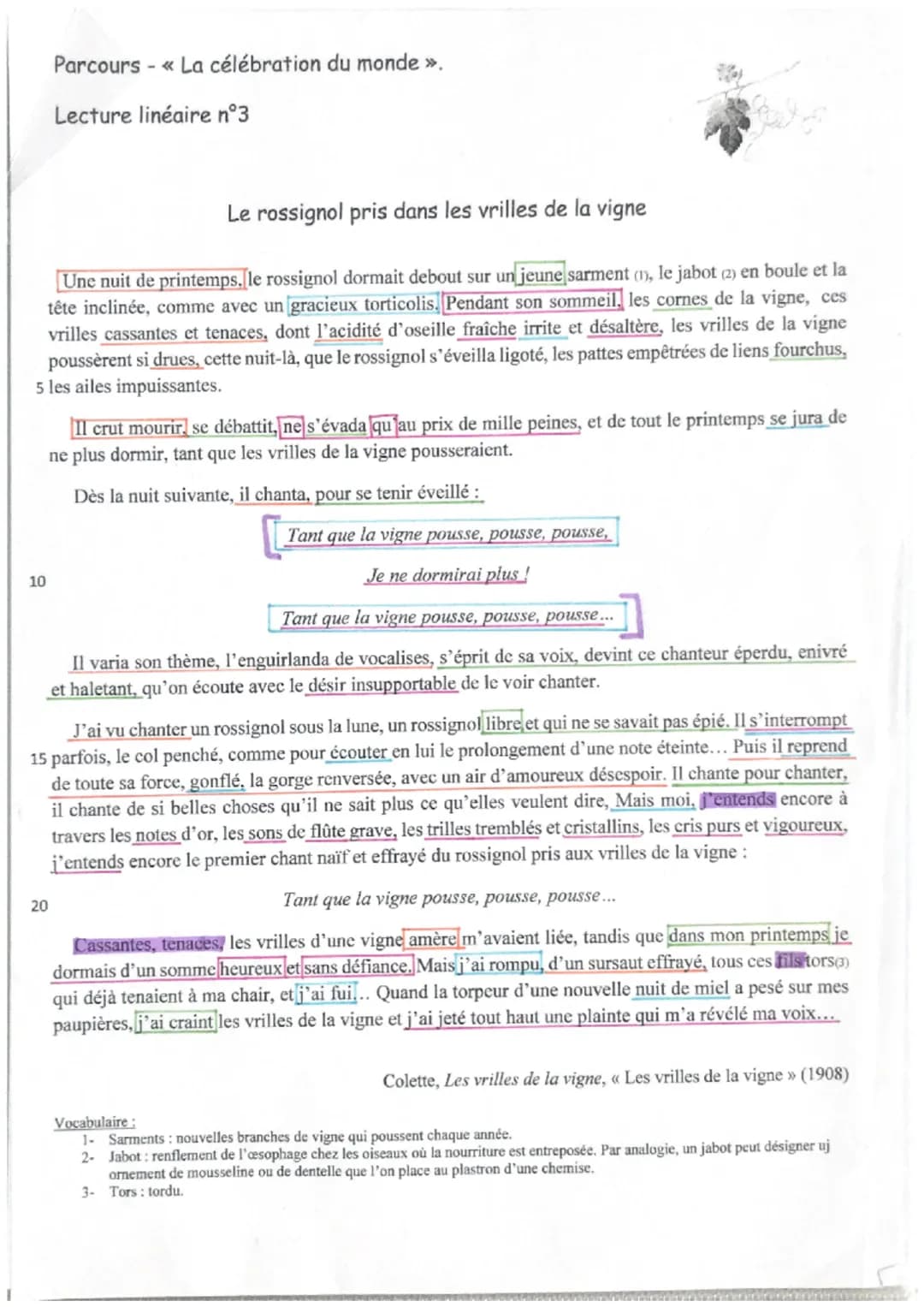 lecture linéaire
Situation initiale annonce un évenement inhabituel avec le connecteur tempore!
mais dominer par le calme qui est caractéris