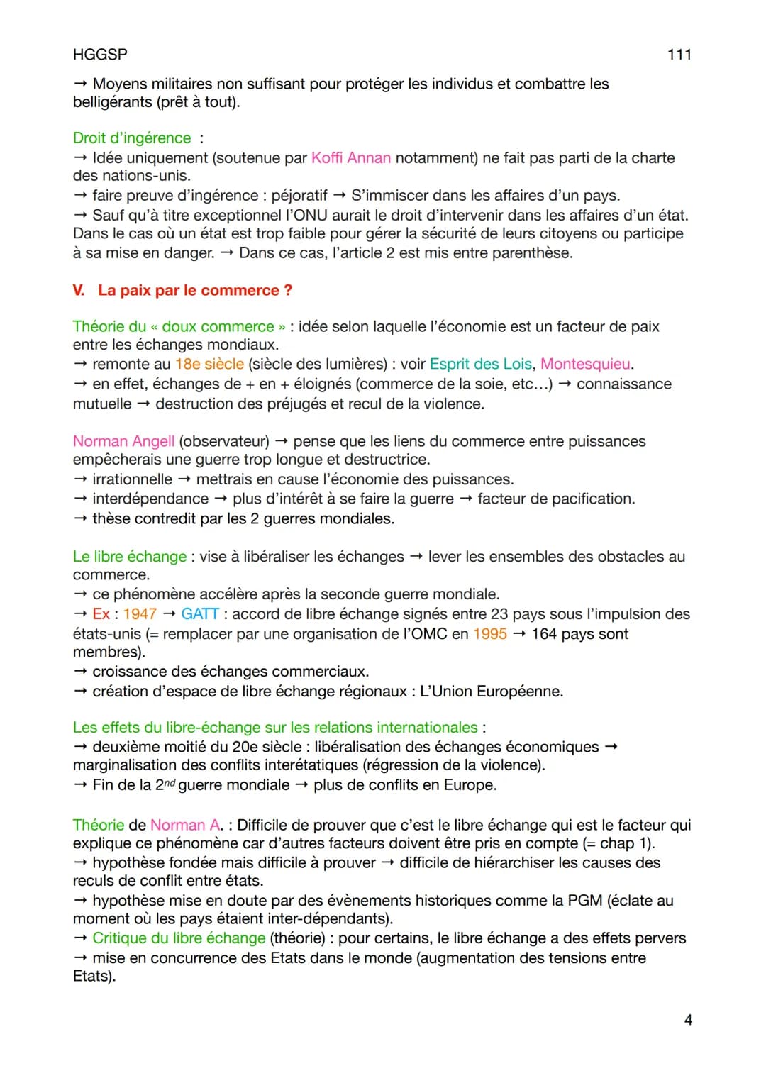 HGGSP
I.
Chapitre 2 :
Construire la paix du XVIIe siècle
à nos jours.
Le traité de Westphalie.
→ C'est le traité qui met fin à la guerre de 