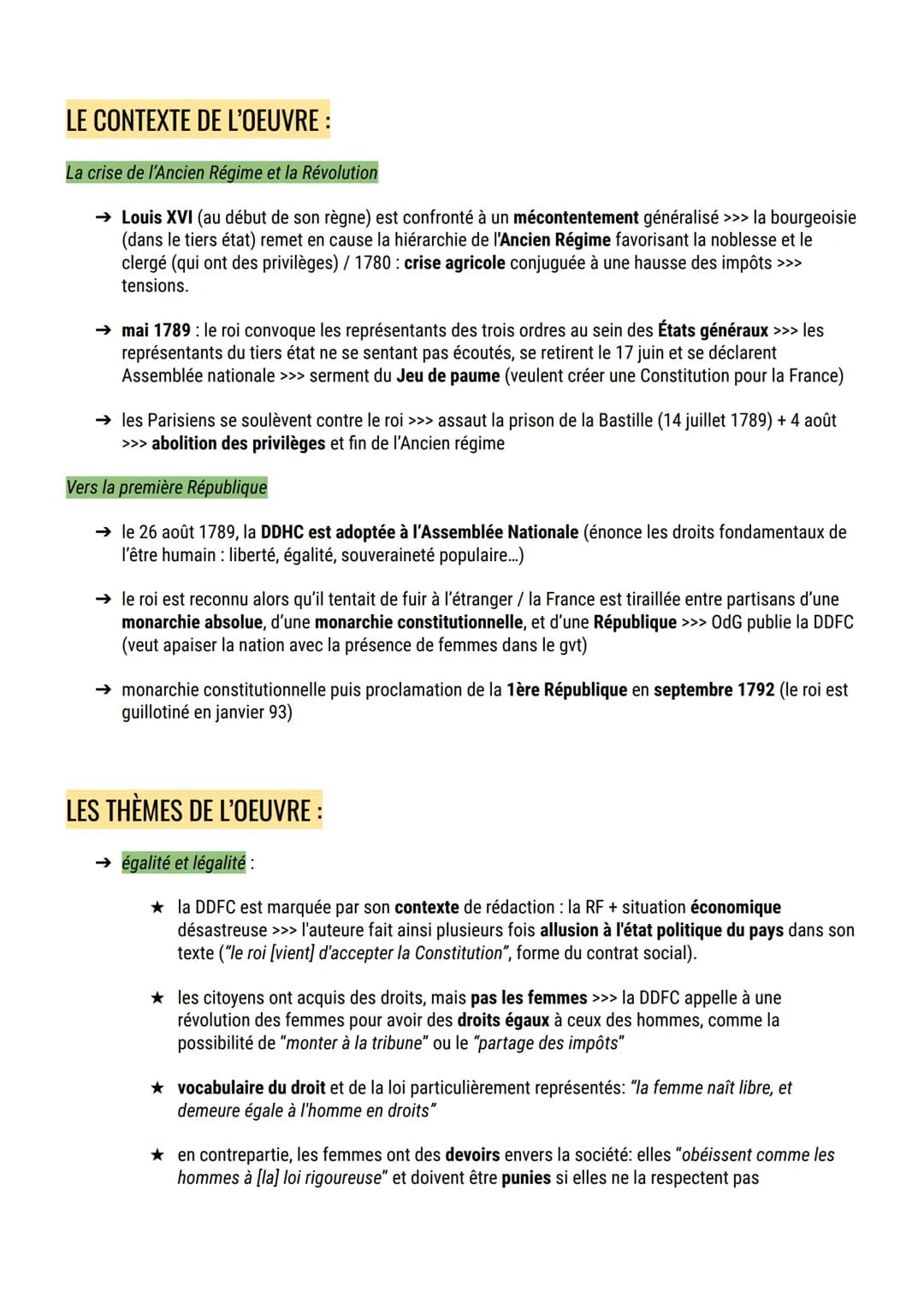 La Déclaration des Droits de la Femme et de la Citoyenne
PRÉSENTATION :
→ Nom complet : Déclaration des Droits de la femme et de la citoyenn