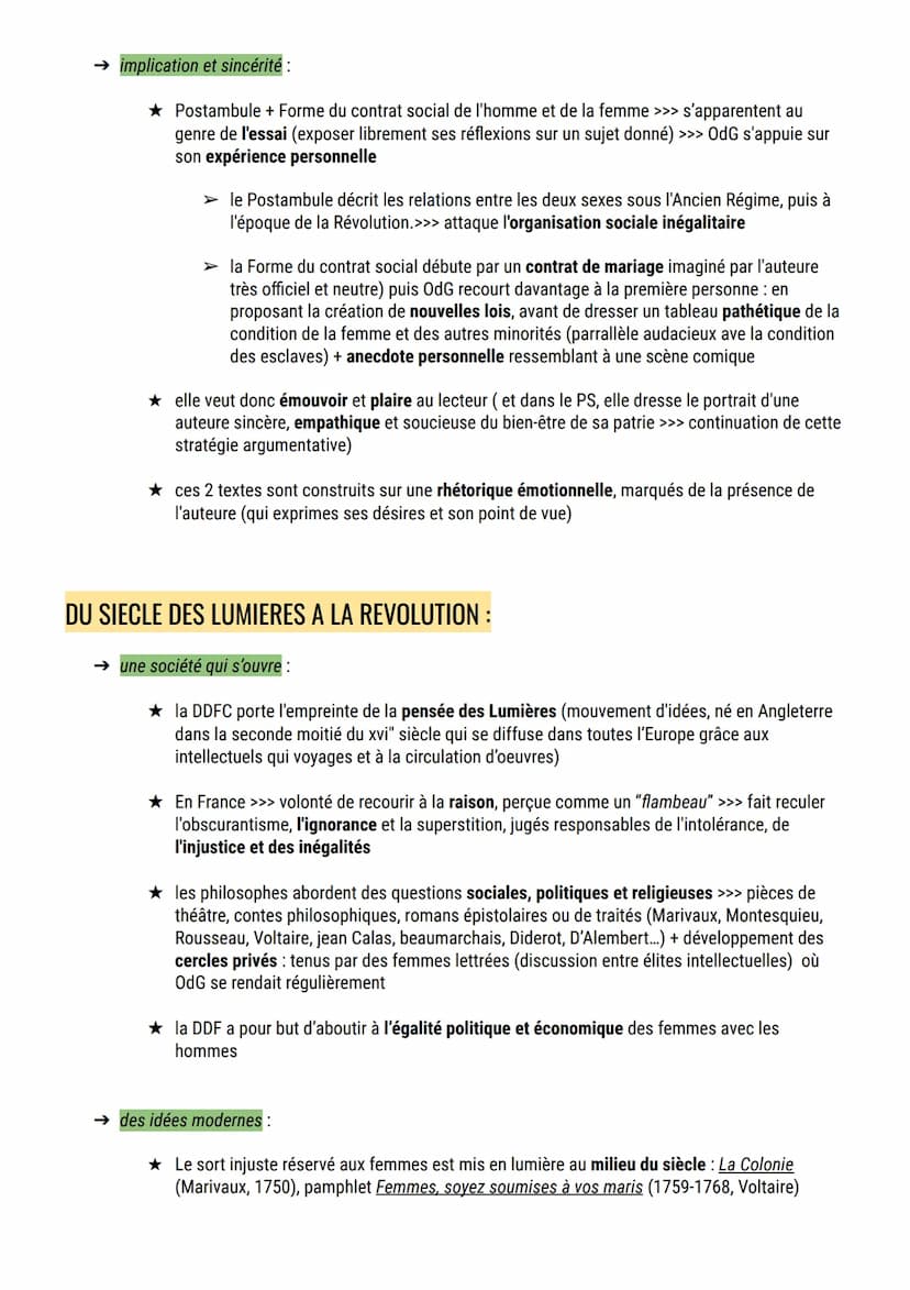La Déclaration des Droits de la Femme et de la Citoyenne
PRÉSENTATION :
→ Nom complet : Déclaration des Droits de la femme et de la citoyenn