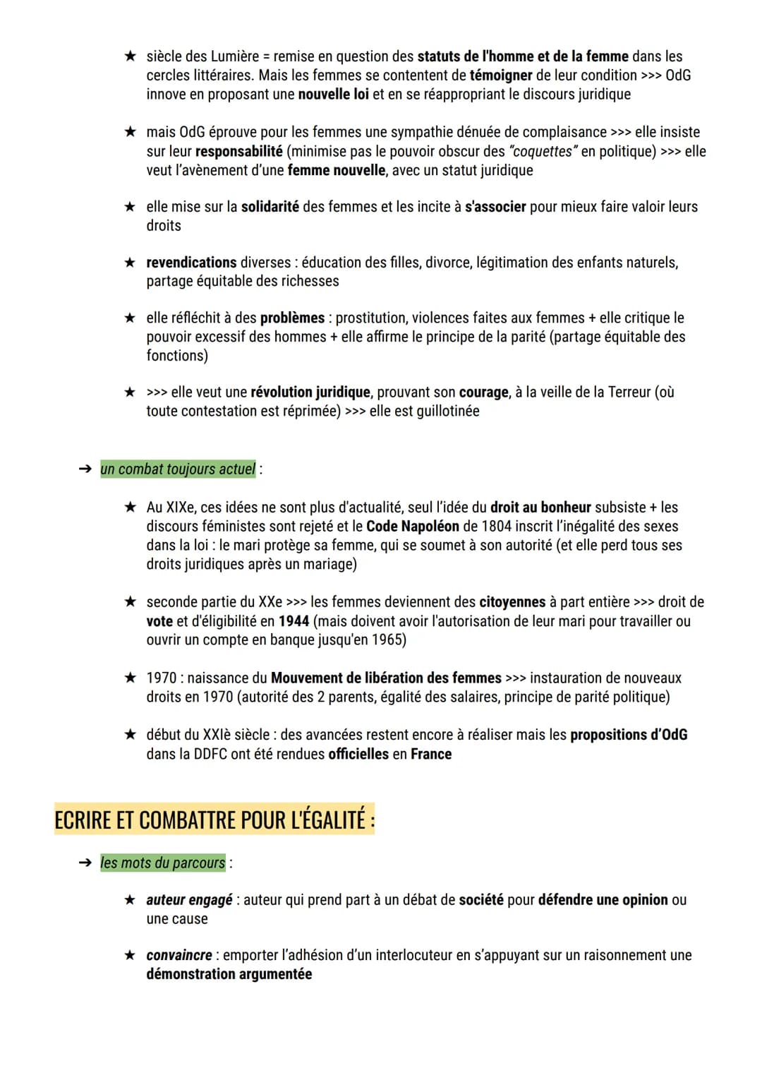 La Déclaration des Droits de la Femme et de la Citoyenne
PRÉSENTATION :
→ Nom complet : Déclaration des Droits de la femme et de la citoyenn