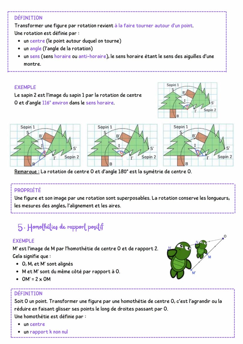 ▪MATHÉMATIQUES
Transformations
1. Symétrie axiale
Met M' sont symétriques par rapport à la droite (d) signifie que :
[MM] est perpendiculair