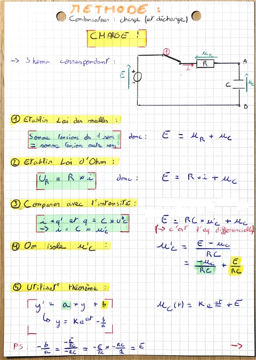 Apprends la Charge et Décharge d'un Condensateur avec des Exercices Amusants!