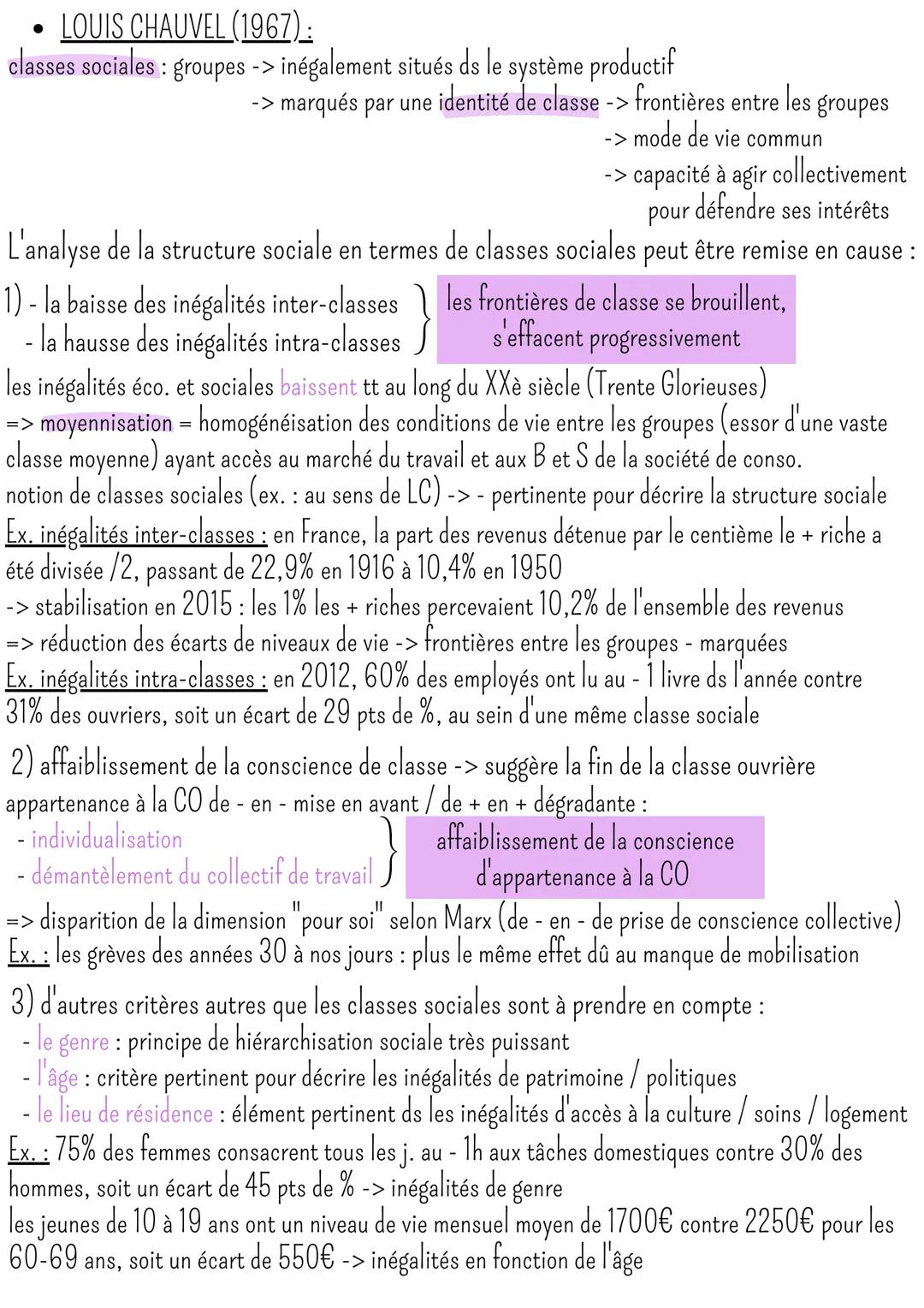 
<p>La société française actuelle est structurée en différents niveaux hiérarchiques, basés sur des facteurs socio-professionnels et extra s