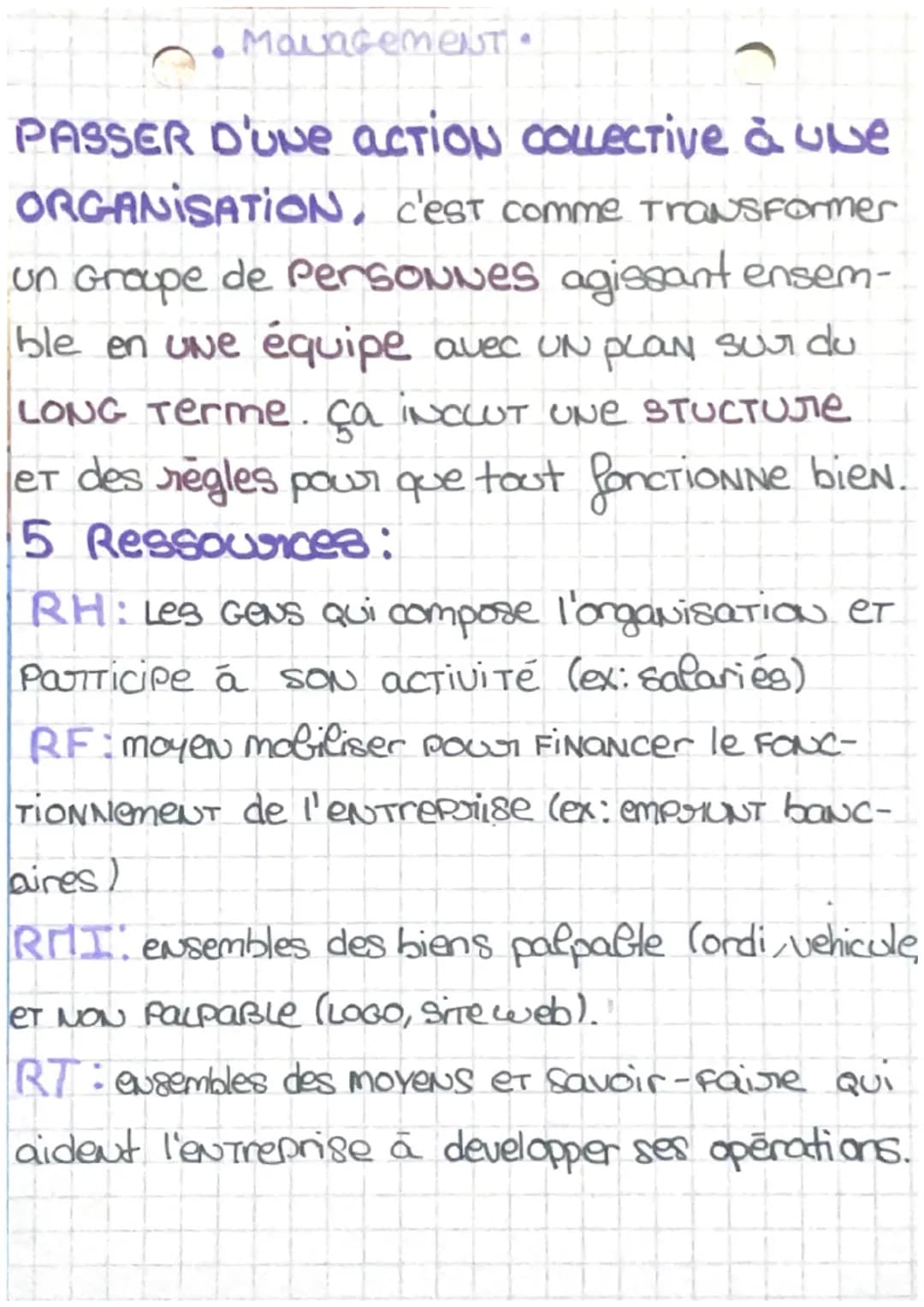 MauncemeNT •
PASSER D'Uve action collective à une
ORGANISATION, c'est comme Transformer
un Groupe de personnes agissant ensem-
ble en uve éq