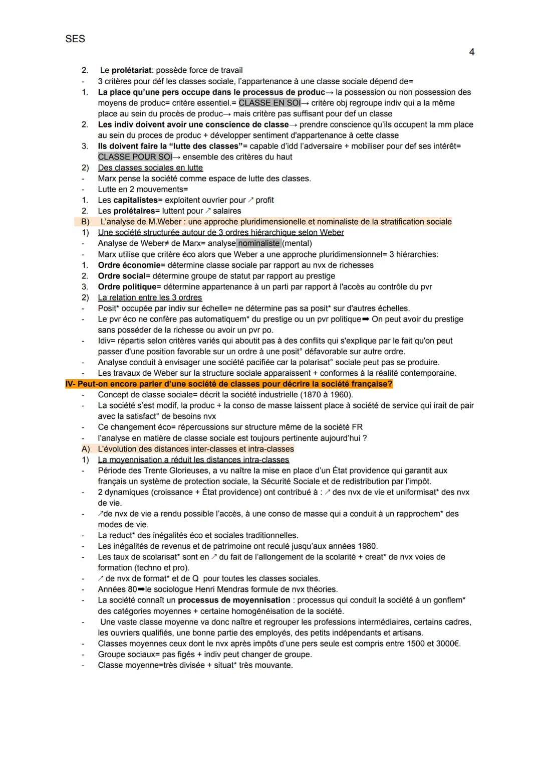 SES chapitre 6 :Comment est structurée la société française
actuelle?
1
La société FR= structurée, la pop se répartit en diff groupes sociau