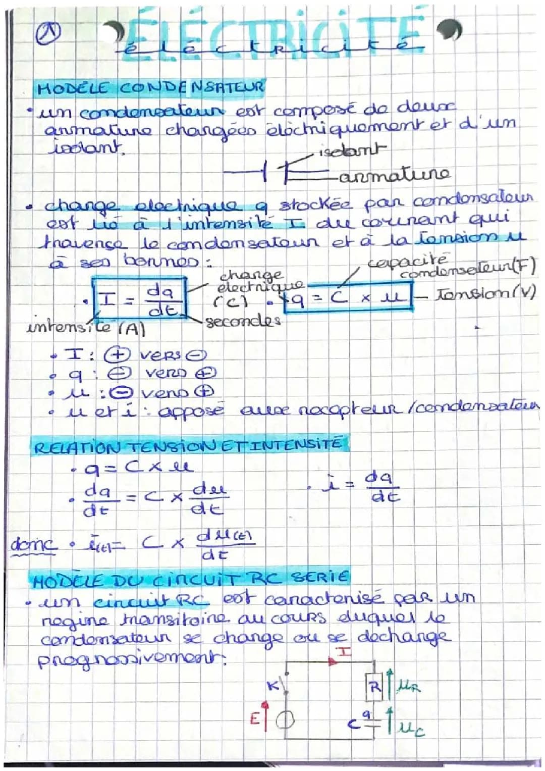 Découvre les Circuits RC et les Équations Différentielles : Formules et Exercices