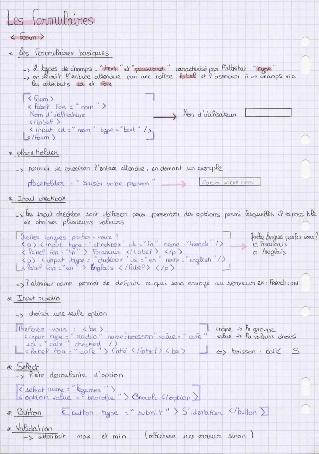 # LANGAGE HTML

Balises

balises ouvrantes : <tag>
balises fermantes : </tag>

→ chaque balise a un effet qui lui est propre sur son contenu