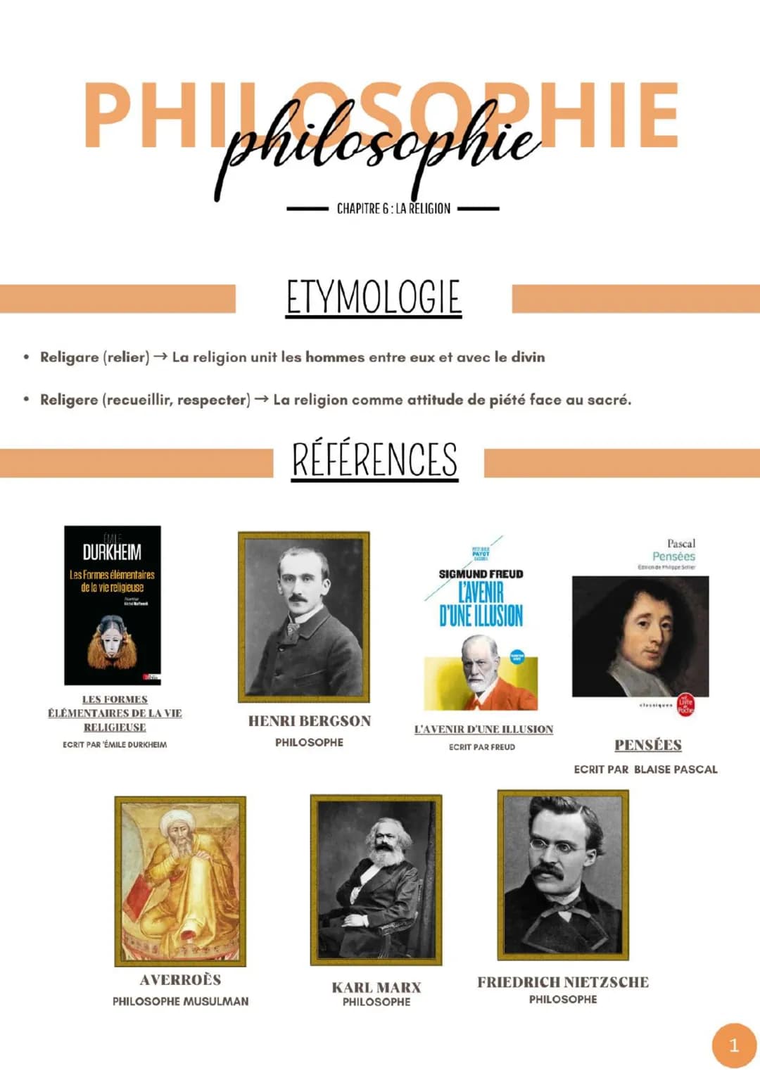 La religion - philosophie