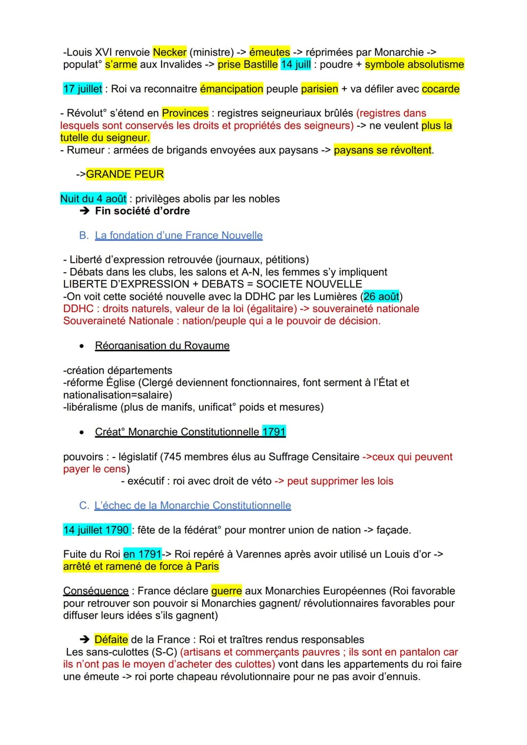 Thème 1: L'Europe face aux révolutions
Chapitre 1: La révolution francaise et l'Empire: une nouvelle conception de la nation
Introduction :
