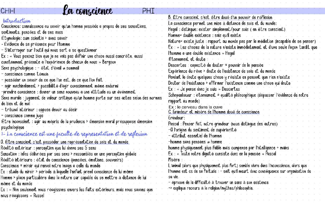 La conscience psychologique et philosophique pour les enfants : Exemple et Définition