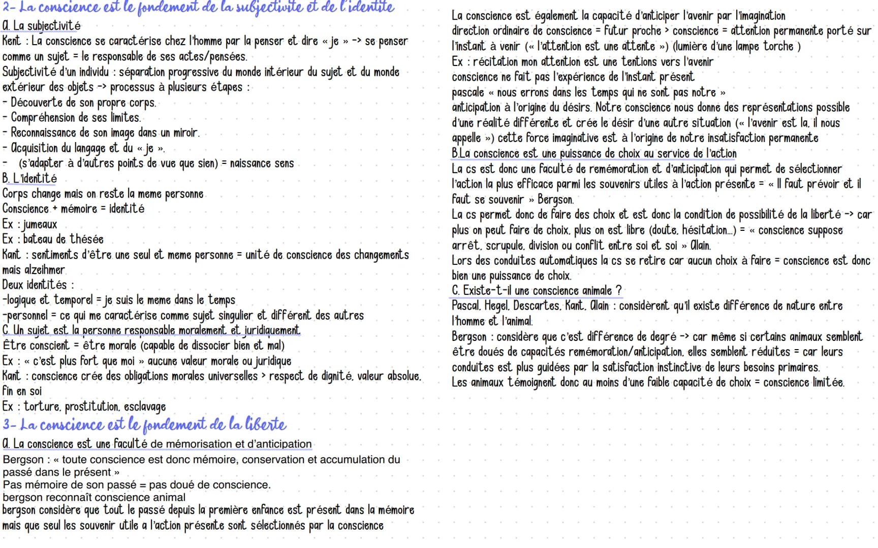 CHI-I
La conscience
Introduction
Conscience: connaissance ou savoir qu'un homme possède a propos de ses sensations.
sentiments, pensées et d