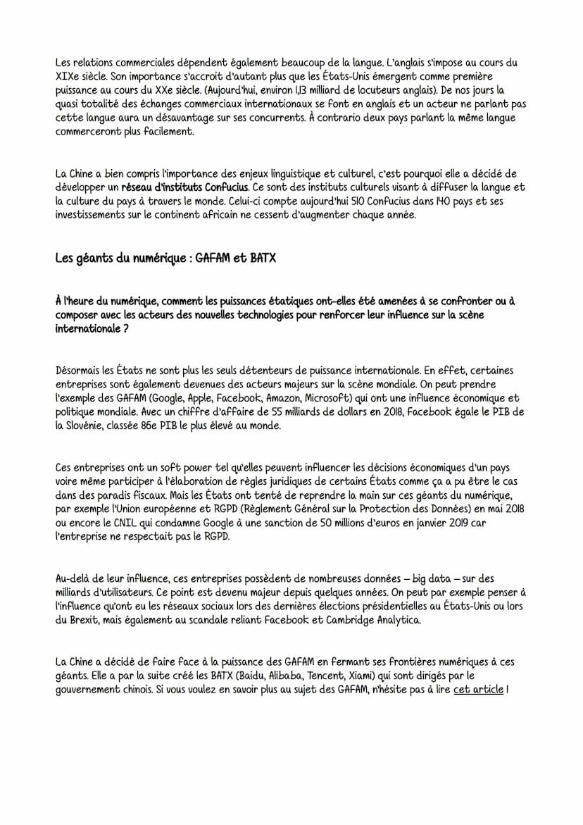 La puissance est la capacité d'un État ou d'une entité à imposer sa volonté. Jusqu'aux années 1990, elle
dépend principalement des facteurs 
