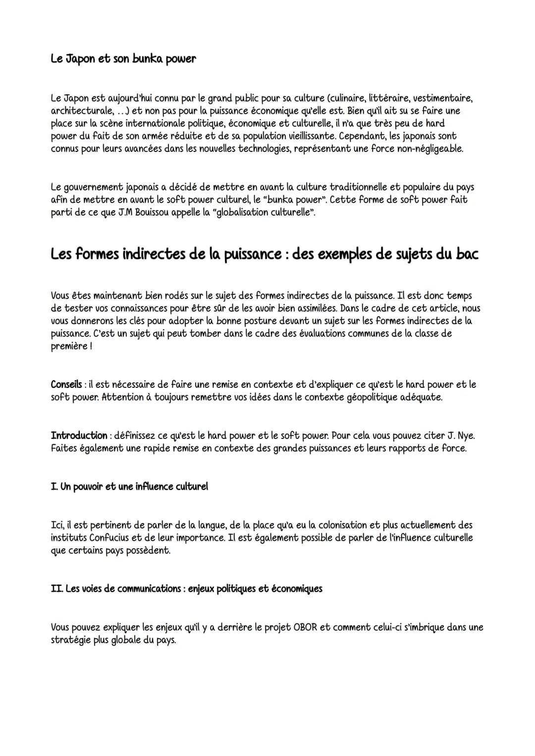La puissance est la capacité d'un État ou d'une entité à imposer sa volonté. Jusqu'aux années 1990, elle
dépend principalement des facteurs 
