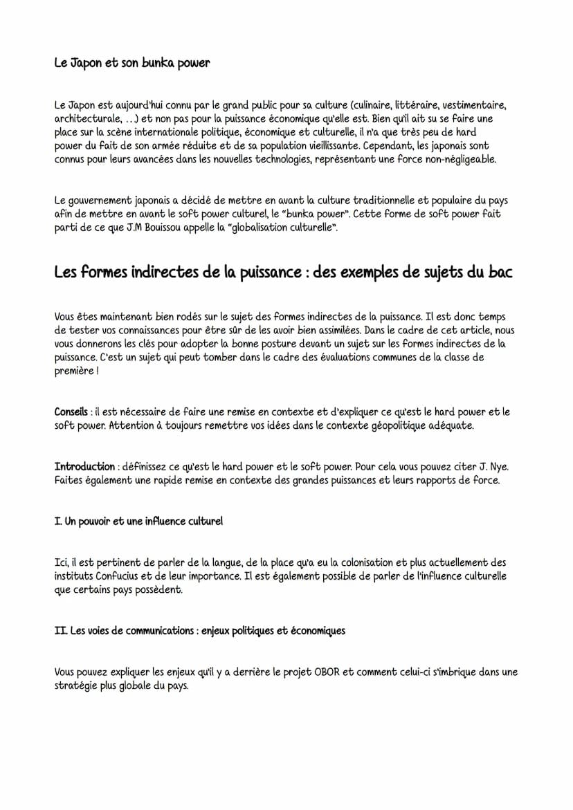 La puissance est la capacité d'un État ou d'une entité à imposer sa volonté. Jusqu'aux années 1990, elle
dépend principalement des facteurs 