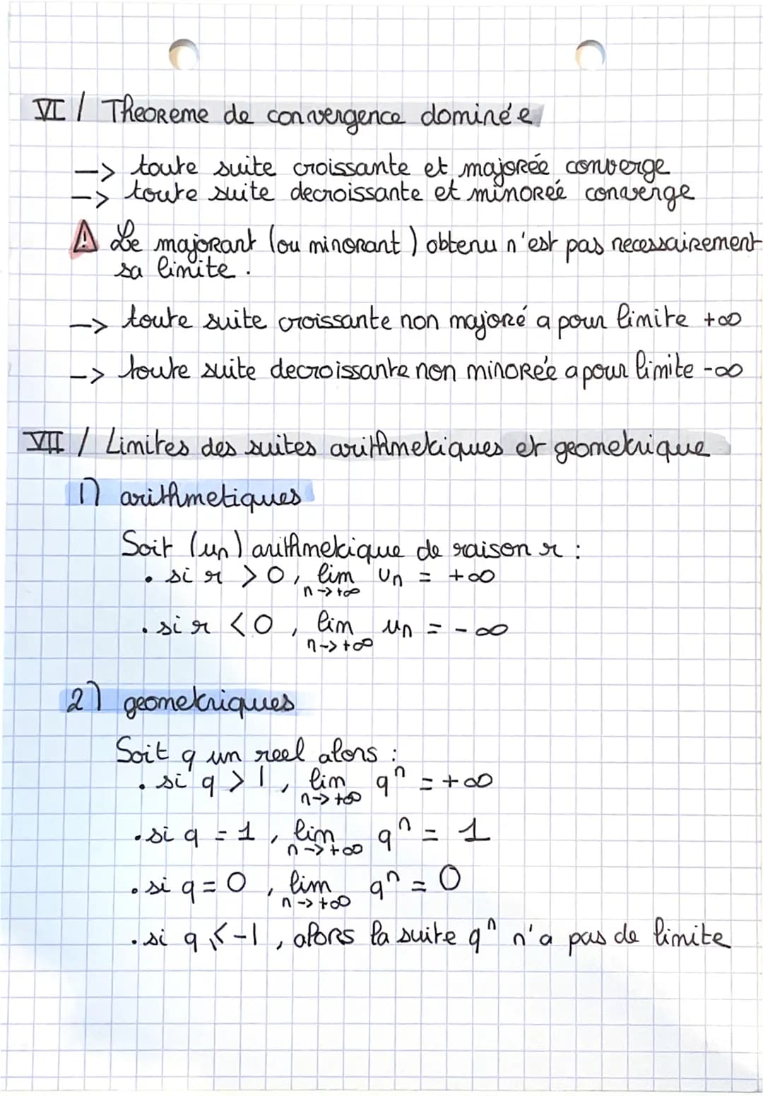 MATHEMATIQUE
limites de suites
I/SUITES CONVERGENTES
On dit que la suite (un) admet pour limite le reel
I si tout intervale ouvert contenant