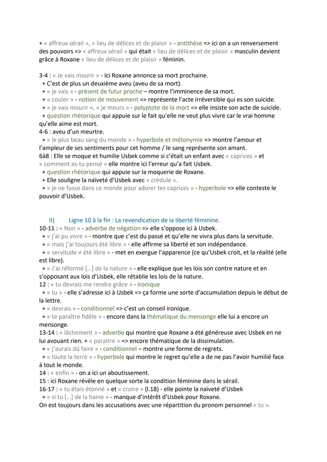 Texte 4: Lettre de Roxane, lettre 161 « Oui, je t'ai trompé »
ROXANE A USBEK
A Paris.
Oui, je t'ai trompé ;j'ai séduit tes eunuques ;je me s