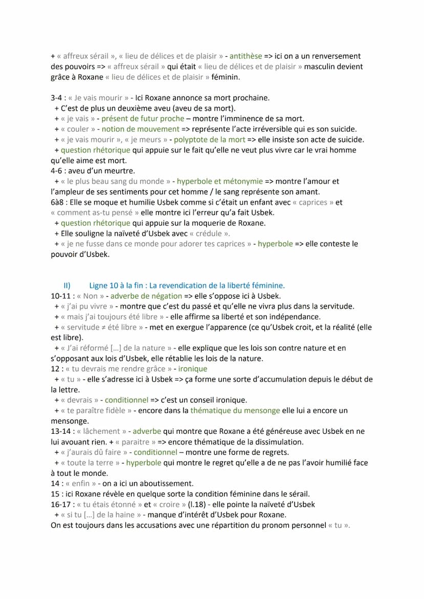 Texte 4: Lettre de Roxane, lettre 161 « Oui, je t'ai trompé »
ROXANE A USBEK
A Paris.
Oui, je t'ai trompé ;j'ai séduit tes eunuques ;je me s