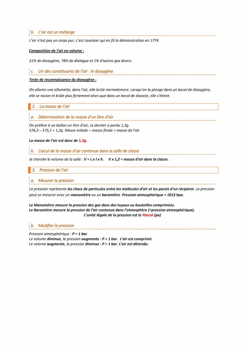 Fiche de révision Physique-Chimie 5⁰ et 4⁰
Rappels : La masse et le volume
1. La masse
Définition : La masse représente une quantité de mati