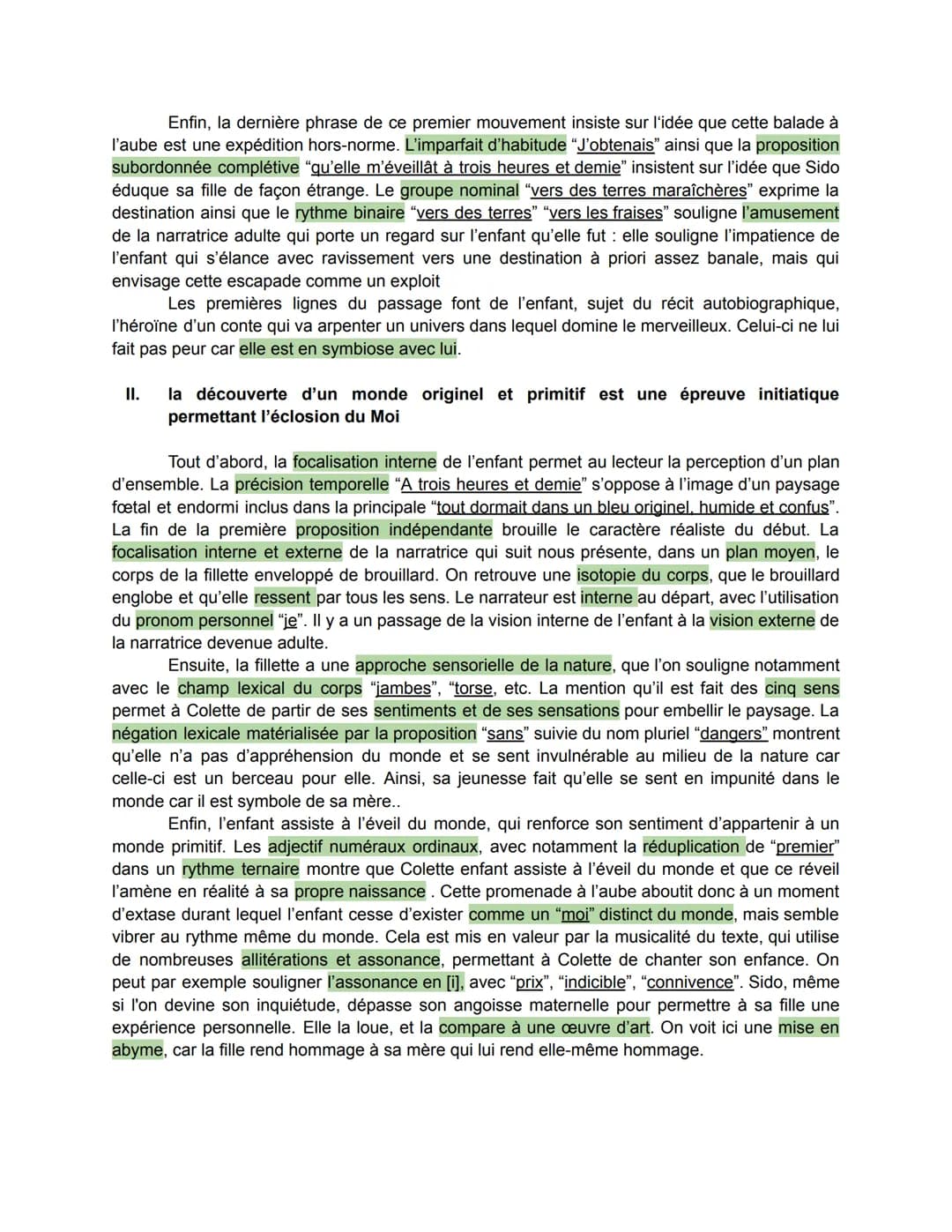 Introduction: "Une enfant très aimée, entre des parents pas riches, et qui vivait à la
campagne parmi des arbres et des livres". Voici comme